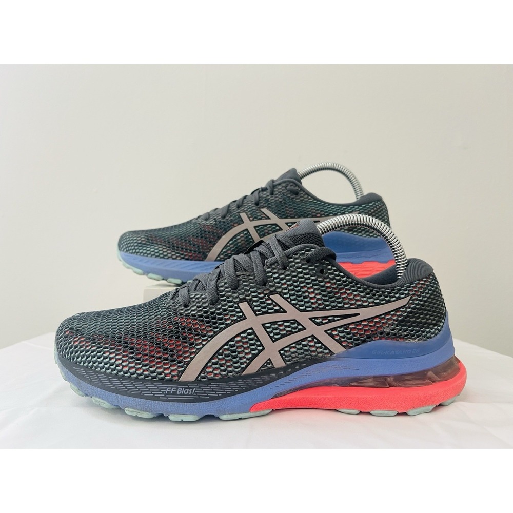 ASICS Gel-Kayano 28 Running Athletic Sporty Gym‎ Shoes Sneakers Gray Coral US 9